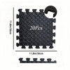 EVA Foam Interlocking Fitness Mat Tiles 18-Pack – 30 x 30 cm (11.8" x 11.8") Each, 10 mm (0.4") Thick Waterproof Non-Slip Exercise & Yoga Flooring with Edge Strips