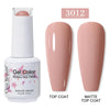 Red Semi-Permanent UV Gel Nail Polish 15ml (0.5 fl oz) Top & Base Hybrid