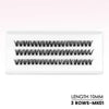 DIY Cat Eye Lash Cluster Kit with Bond & Seal and Tweezers, Vegan Lightweight Eyelash Extensions