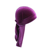 Unisex Velvet Longtail Pirate Hat Durag Bandana Headwrap - Breathable Soft Velvet - 46 x 105 cm (18.1 x 41.3 in) - 17 Colors