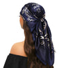Square Satin Foulard Scarf 90 x 90 cm (35 x 35 in) Neckerchief Bandana Hijab for Women