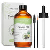 PHATOIL Organic Cold-Pressed Castor Oil 118ml/236ml (4/8 fl oz) - Unrefined for Hair, Eyelash & Nail Growth and Skin Moisturizer