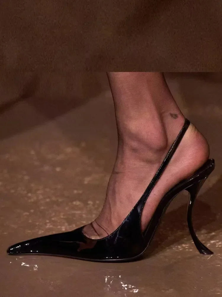 Women's Slim-Fit Pointed High Heel Sandals – 10 cm (4 in) Stiletto Party & Wedding Heels