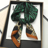Satin Square Scarf 70cm (27.6 in) Silk-Look Polyester Neck & Hair Tie Bandana for Women Floral Headscarf Hijab