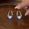 Geometric Metal Hoop Earrings for Women - Gold & Silver Tone Lightweight Everyday Jewelry