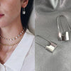 Geometric Metal Hoop Earrings for Women - Gold & Silver Tone Lightweight Everyday Jewelry