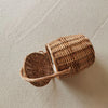 Handmade Wicker Basket Bag for Women – Natural Rattan Straw Bucket Tote, Summer Beach Handwoven Handbag