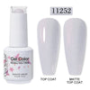 Red Semi-Permanent UV Gel Nail Polish 15ml (0.5 fl oz) Top & Base Hybrid