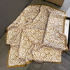 70 x 70 cm (27.6 x 27.6 in) Floral Satin-Look Polyester Square Scarf - Women's Headscarf, Hijab, Hair Band & Wrist Wrap