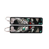 Anime Embroidered Keychain Double-Sided Key Fob 3 x 13 cm (1.2 x 5.1 in) for Backpacks Cars Motorcycles Gift