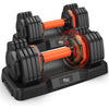 Adjustable Dumbbell Set of 2 – Fast-Change 50–110 lb (22.7–50 kg) Range, Anti-Slip Handle for Home Gym