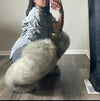 Women's Thigh-High Faux Fur Mongolian Boots - Over-the-Knee Winter Snow Boots with Non-Slip EVA Sole