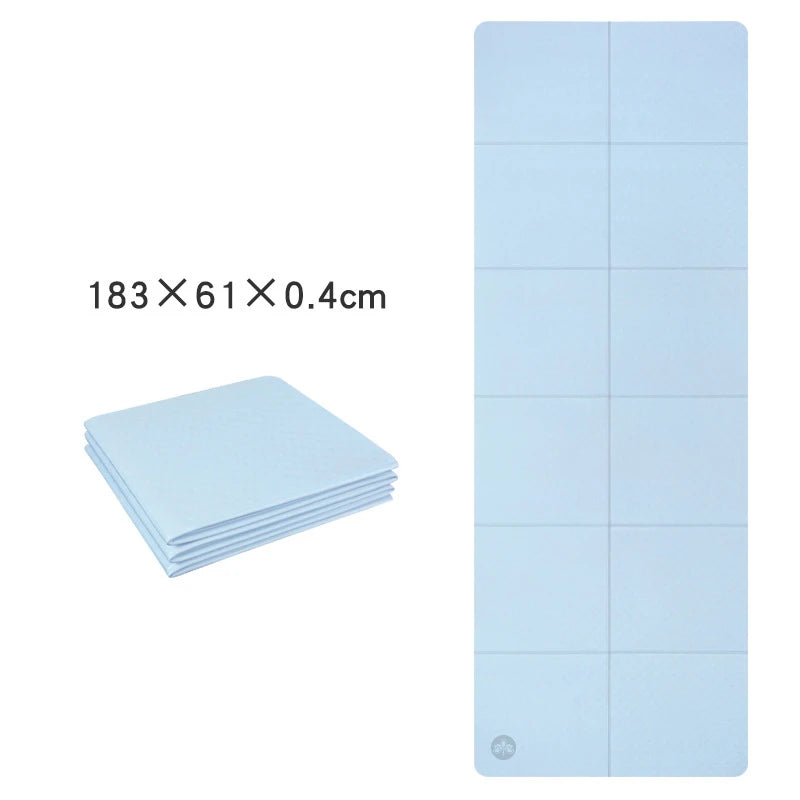 Foldable Yoga Mat Mute Eco Friendly Folding Travel Fitness Exercise Double Sided Non-Slip For Pilates & Floor Workouts Dance