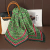 Luxury Satin Square Scarf 70 x 70 cm (27.6 x 27.6 in) – Silk-Feel Polyester Shawl Hijab Neckerchief Hair Ribbon Headband Bandana
