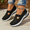 Breathable Mesh Slip-On Flats for Women — Lightweight Casual Loafers with EVA Insole (Plus Size EU 43)