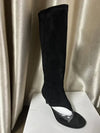 Pinch Toe Knee-High Stretch Boots for Women – Slim Kitten Heel 7 cm (2.8 in), Zip Closure, Elastic Microfiber Upper
