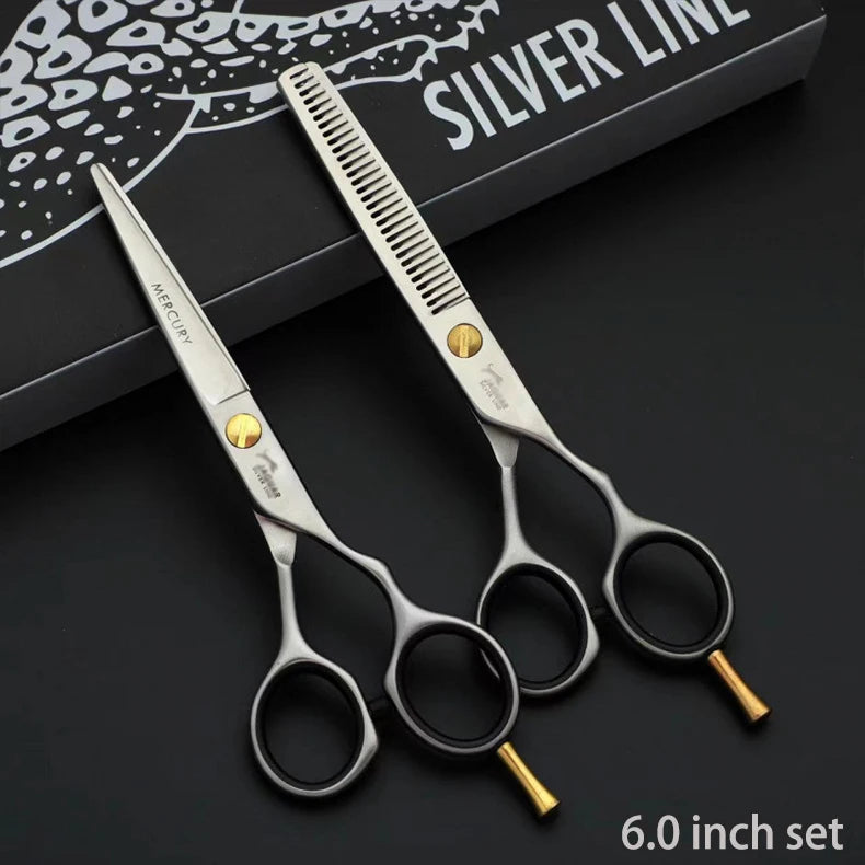 CIBO Professional Hair Scissors Set — 5.5, 6.0, 6.5, 7.0 in Cutting & Thinning Salon Shears