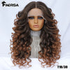 Curly Lace Front Synthetic Wig, 24 Inch (61 cm), 13×4.5×1 Lace, Black Brown Blonde Ginger Orange Burgundy