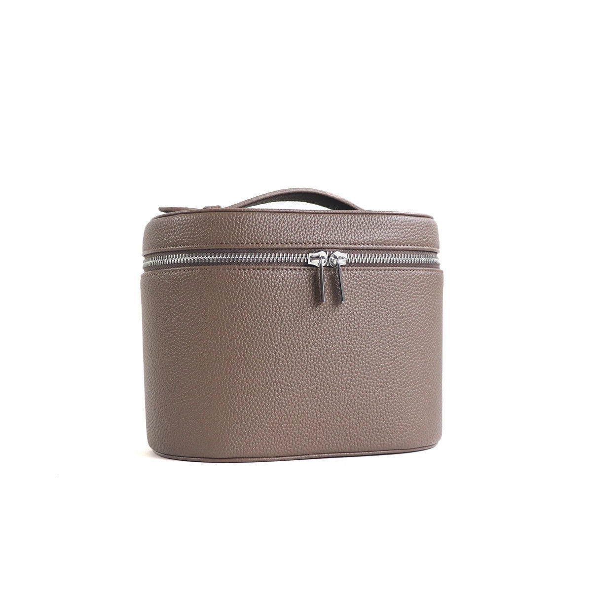 Large Capacity PU Leather Makeup Case with Internal Organizer - Personalized Travel Cosmetic Bag