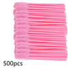 Disposable Mascara Wand Brushes Bulk 500/1000-Pack - Lash & Eyebrow Applicators (Wool Fiber)