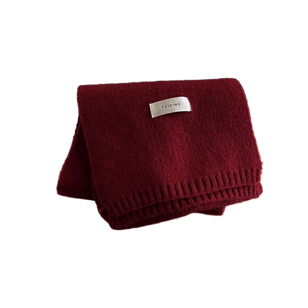 Women's Soft Cashmere-Feel Knit Winter Scarf — Long Thick Pashmina Shawl Wrap Hijab 22 x 160 cm (8.7 x 63 in)