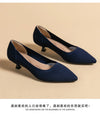 Women's Pointed-Toe Knit Slingback Pumps, Breathable Latex Insole & Anti-Slip Rubber Sole, 3.5 cm (1.38 in) Mid Heel