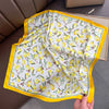 Polyester Satin-Look Square Scarf 70 x 70 cm (27.6 x 27.6 in), Cat Print Headscarf, Neck Wrap, Bandana for Women