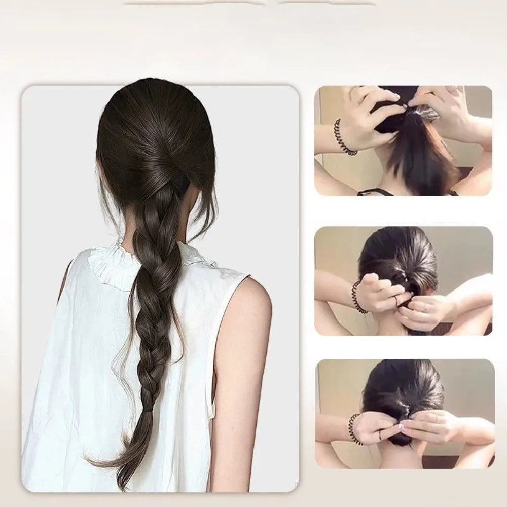 45cm (17.7in) Wired Fishtail Braid Low Ponytail Synthetic Hair Extension – Shapeable Twisted Braid