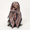 Satin-Feel Square Scarf 90 x 90 cm (35.4 x 35.4 in) – Satin-Look Polyester Hijab, Neckerchief, Shawl & Headscarf for Women