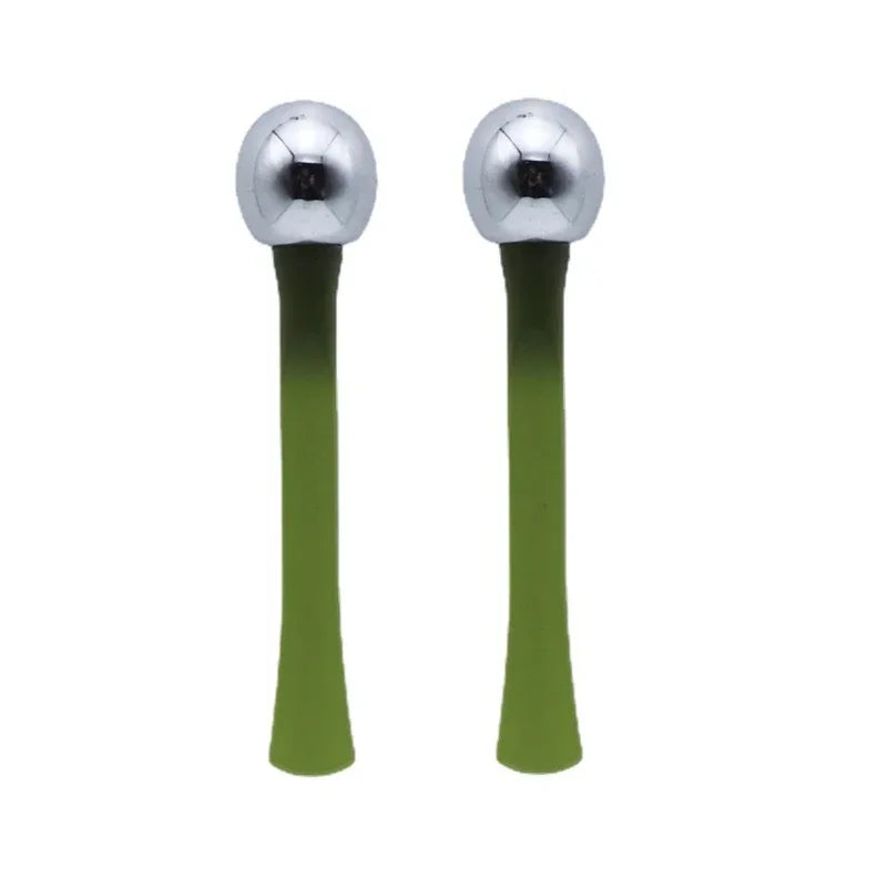 Gold Alloy Eye Massage Roller & Eye Cream Applicator Spatula - Facial Spoon for Dark Circles & Anti-Wrinkle Care