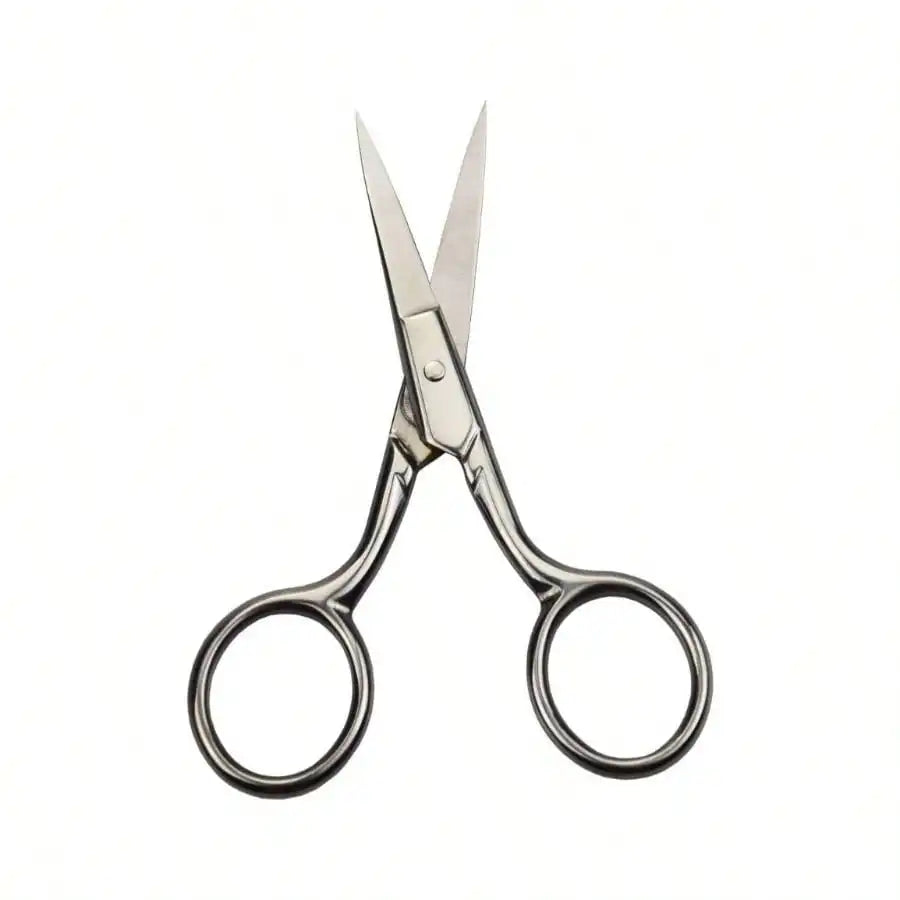 4 in (10.2 cm) Precision Beauty Scissors — Straight Tip Eyebrow, Nose & Ear Trimmer, 4Cr13 Stainless Steel