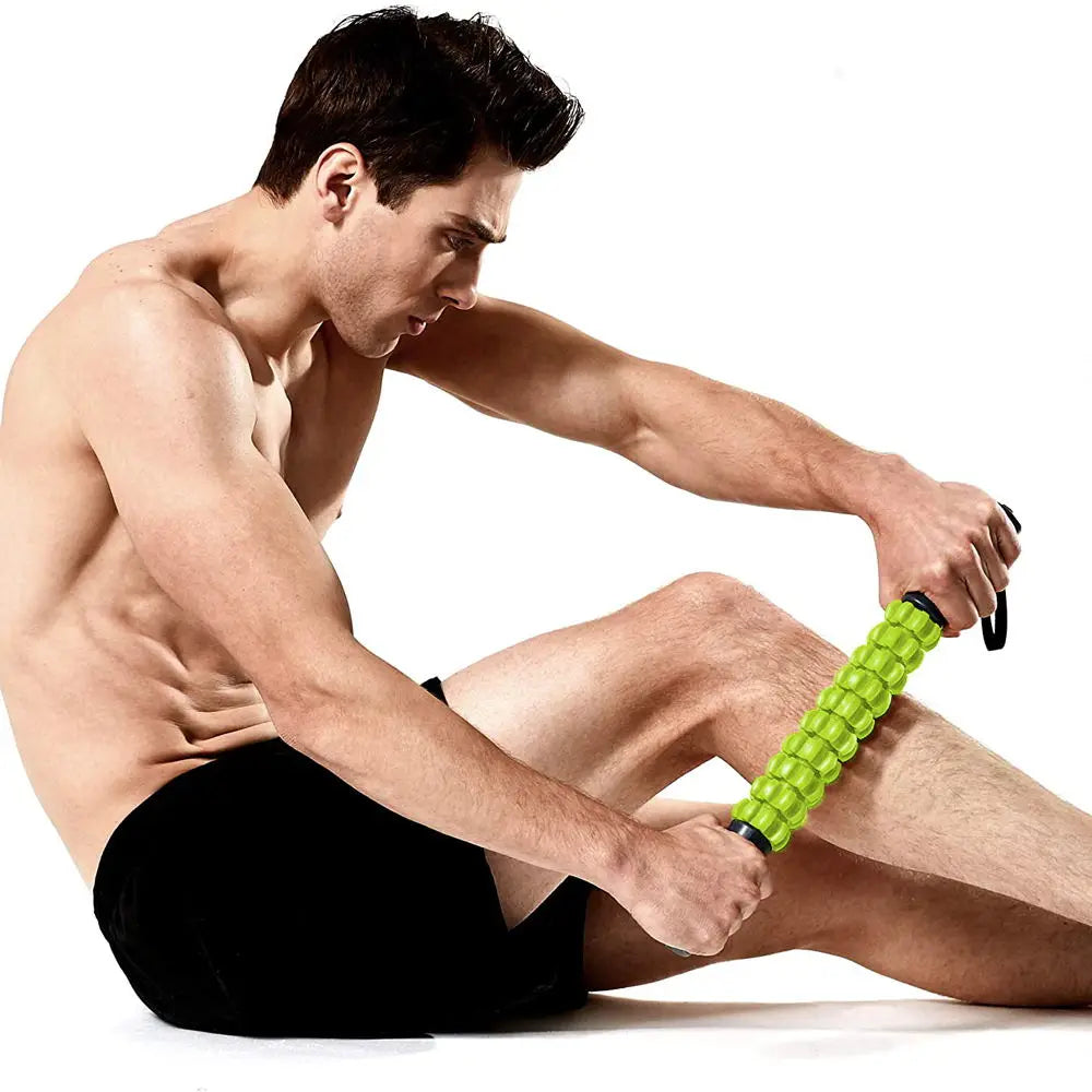 Muscle Roller Massage Stick 44 cm (17.3 in) - Deep Tissue Body Massager for Soreness, Cramp Relief & Recovery