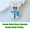 Personalized Acrylic Pet Photo Keychain - Custom Cat & Dog ID Charm, Holographic Name Tag