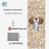 Suede Chamois Yoga Mat 183 x 68 cm (72 x 26.8 in) - Portable Foldable Non‑Slip Exercise Mat for Yoga, Dance & Jump Rope