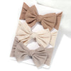 3-Pack Baby Girl Headband Set – Knitted Bow Knot Turban Hairbands for Newborns & Toddlers