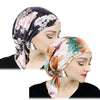 Women Satin Pre-tied Turban Newly Paisley Pattern Muslim Headband Soft Flexib Hair Scarf Chemo Cap Leadies Head Wrap Bandana