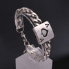 Viking Rune Wolf Celtic Knot Stainless Steel Bracelet for Men Nordic Link Chain