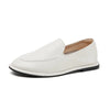 Women's Genuine Leather Round Toe Slip-On Loafers Soft Ballet Flats Casual Spring/Autumn