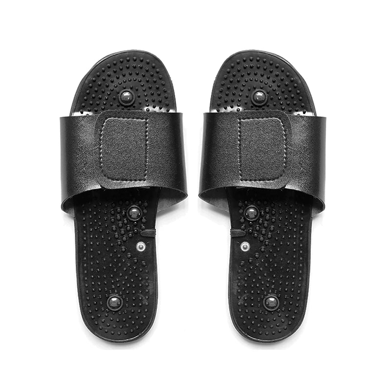 TENS EMS Foot Massage Slippers - Foot Reflexology Electrode Therapy for Acupuncture & Relaxation