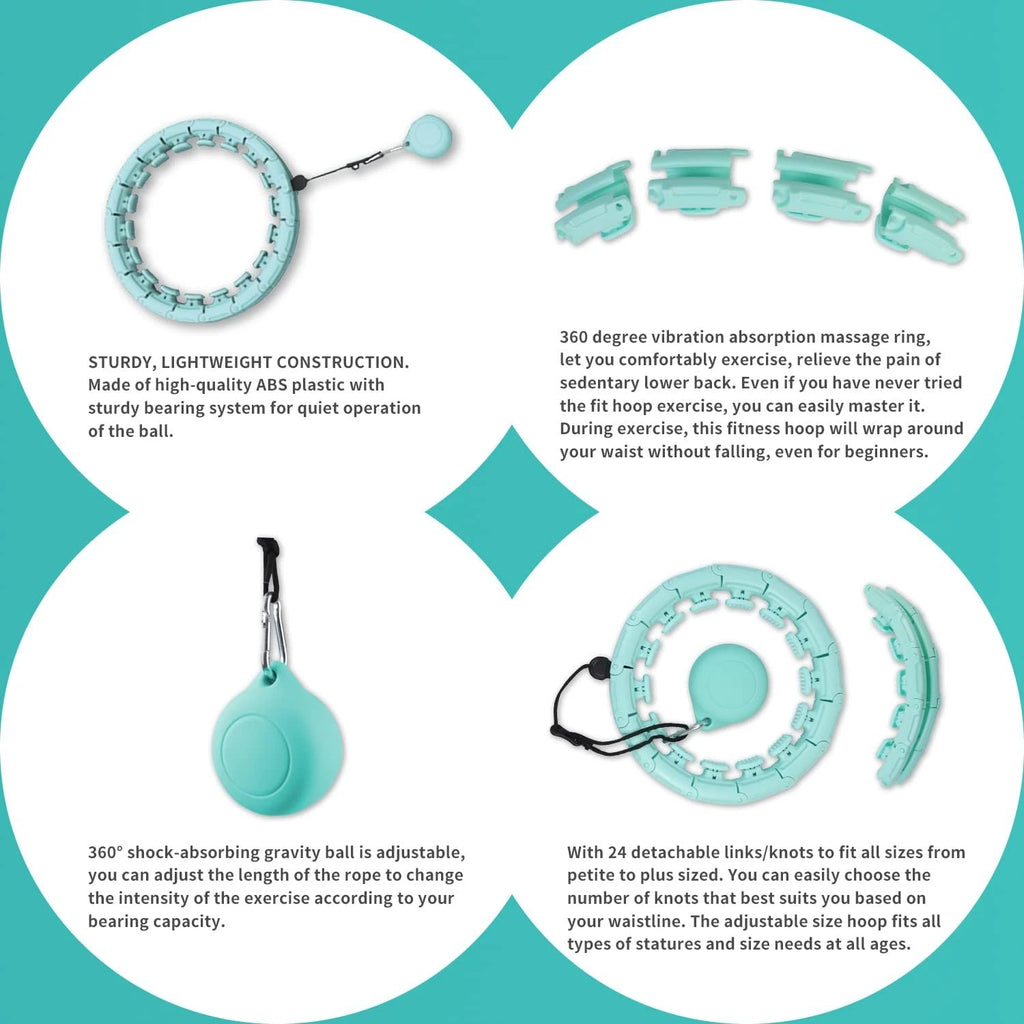 Achieve Highly Effective Toning with the Ultimate Innovation in Adult Fitness Gear: High-quality Weighted Hoola Hoop. The Superi