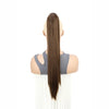 24Inch Synthetic Long Straight Claw Clip On Ponytail Hair Extensions Heat Resistant Ponytail Blonde Black Hairpiece for Women