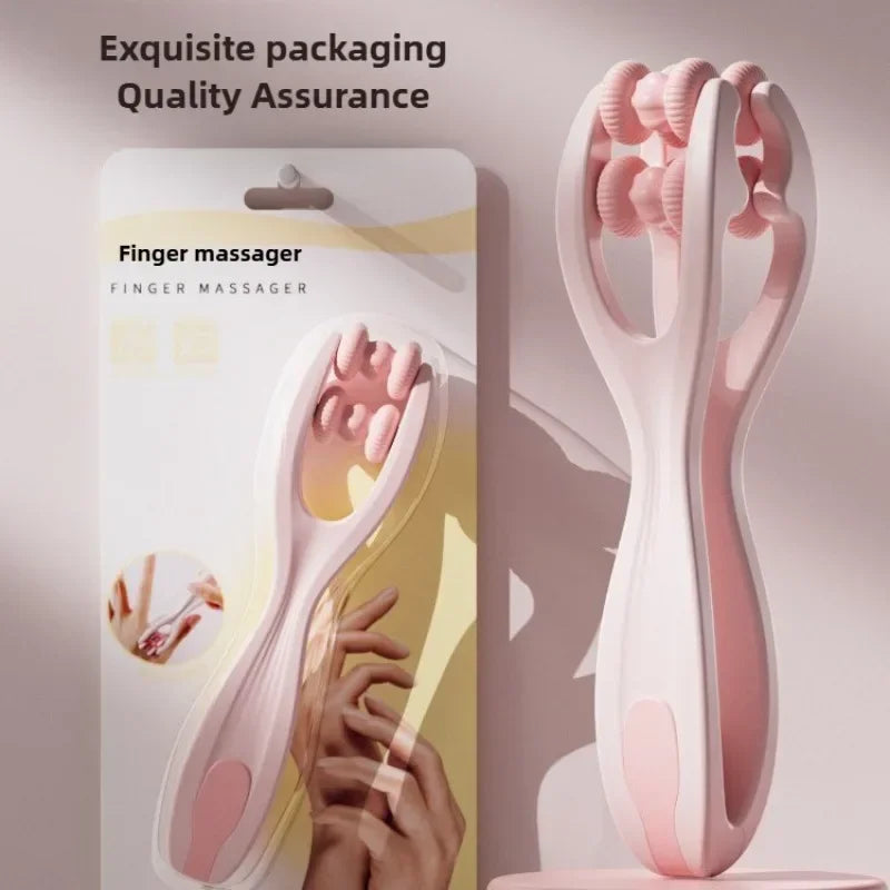 Dual-Row Roller Finger Massager — Portable Manual Finger & Hand Massager to Relieve Fatigue and Improve Circulation