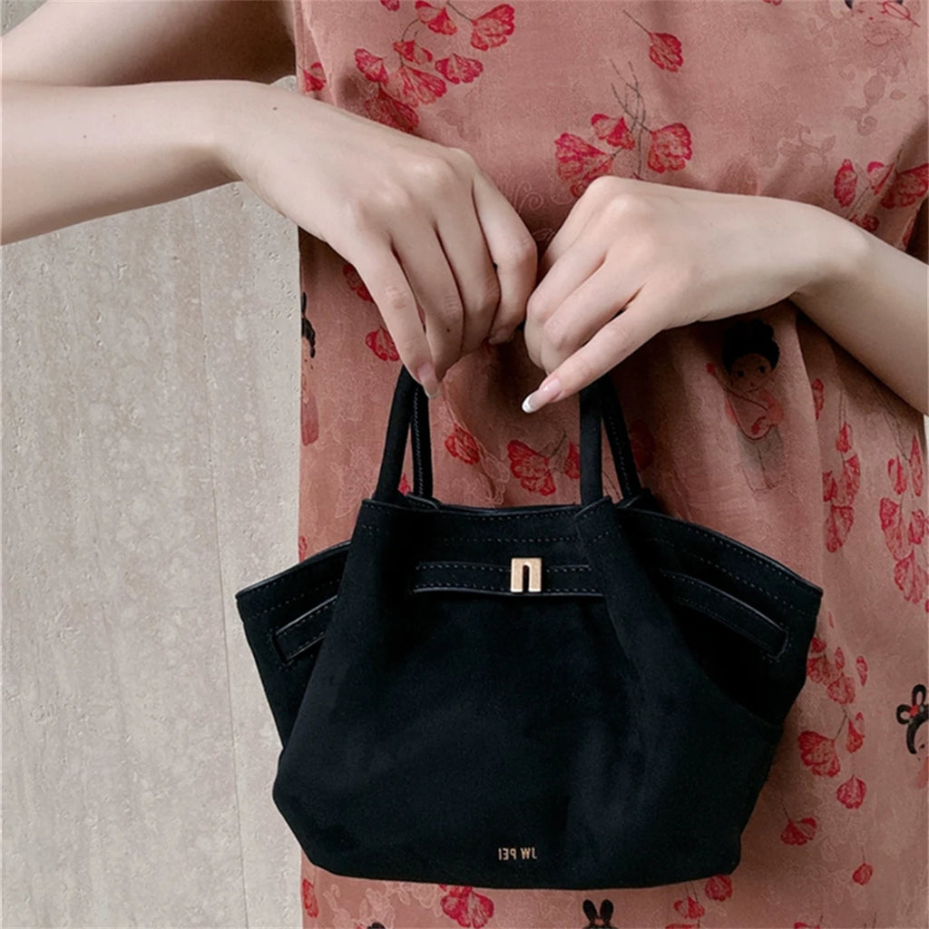 JW PEI Hana Women's Genuine Leather Dumpling Bag Brown Mini Crossbody Shoulder Tote