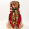 Satin-Feel Square Scarf 90 x 90 cm (35.4 x 35.4 in) – Satin-Look Polyester Hijab, Neckerchief, Shawl & Headscarf for Women