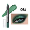Smoky Dark Green Metallic Glitter Eyeshadow Stick Waterproof Pearlescent Eye Pencil Highlighter