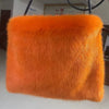 Luxury Women's Mink Fur Bucket Bag with Leather Strap — Casual High-End Shoulder Tote