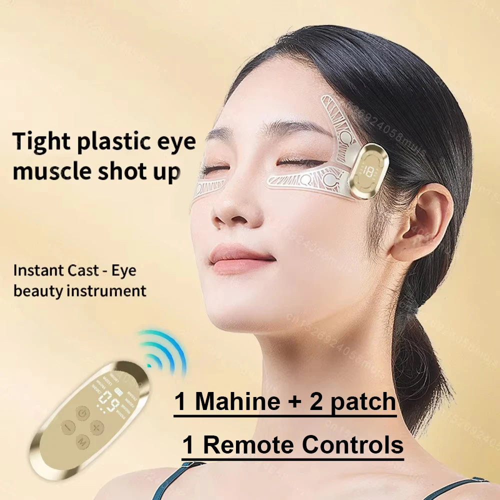 EMS Facial & Eye Massager - Electric Muscle Stimulator for Face Lifting, Wrinkle Reduction & Fatigue Relief