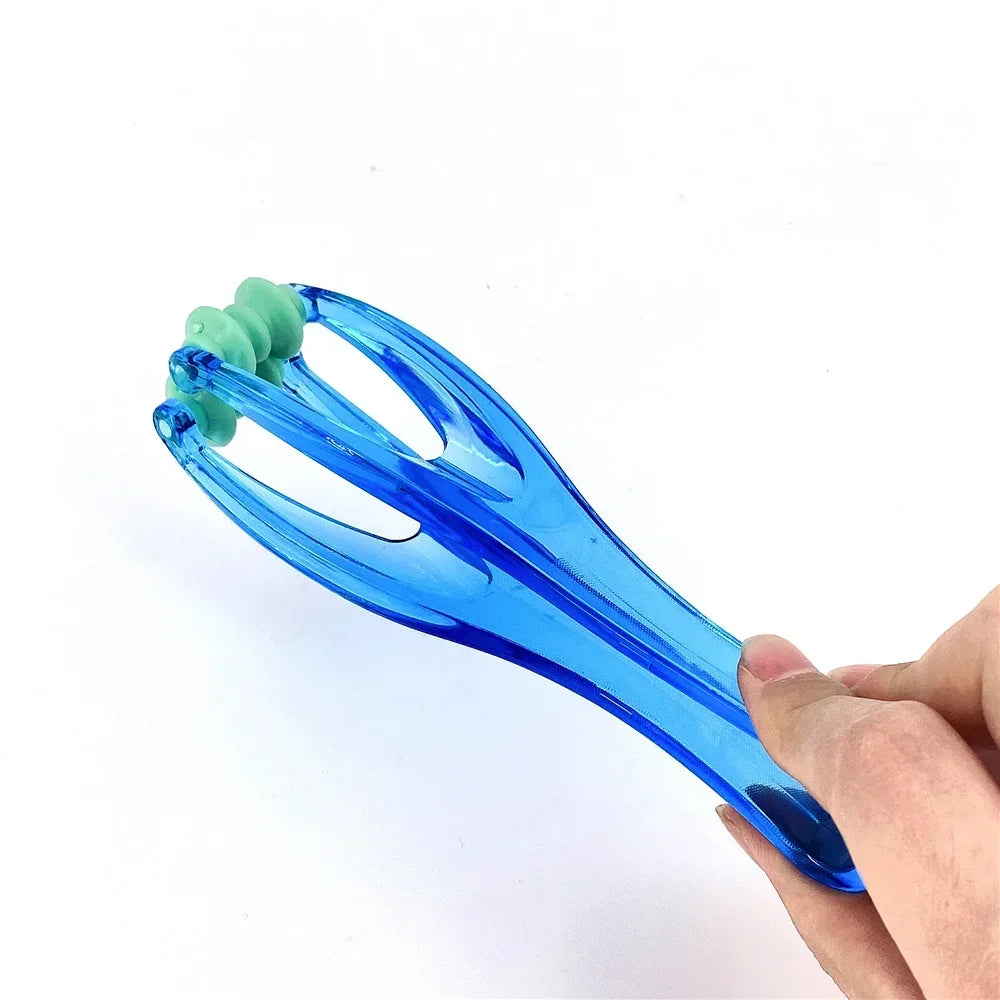 Mini 2-Roller Finger Massager with Elastic Handle for Joint Pain Relief & Improved Blood Circulation