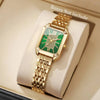 Women's Rectangle Quartz Watch – Stainless Steel Strap, Roman Numeral Dial, Fashion Casual