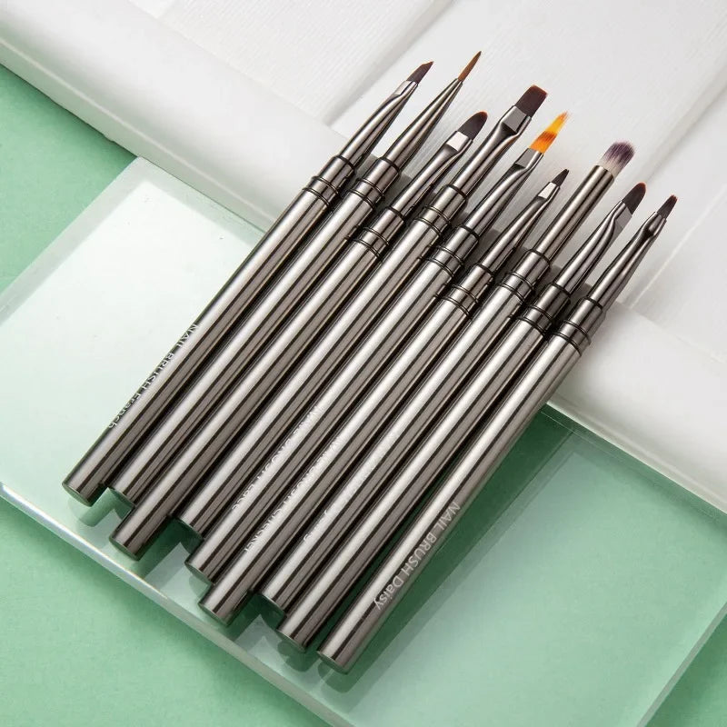 Nails Art Liner Brushes Elongated Lines Striping Drawing Painting  6/9/12/15/18/25mm Nail Design Pen Professional Manicure Tool